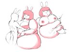 2022 absurd_res anthro anthro_on_anthro areola belly belly_fucking belly_grab belly_play belly_rolls belly_squish bellyjob big_belly big_breasts biped bob_cut bodily_fluids bra breasts butt cass_(mk_artichoke) cleavage clothed clothing cum cum_between_fat_rolls cum_on_belly cum_on_body cumshot deep_navel double_chin duo ejaculation erection faceless_anthro faceless_character faceless_male fat_arms female ferretidk genital_fluids genitals hair hi_res holding_belly huge_thighs lagomorph larger_female larger_penetrated leporid looking_at_another looking_at_partner male male/female mammal monochrome narrowed_eyes navel navel_fetish navel_penetration navel_play nipples nude obese obese_anthro obese_female overweight overweight_anthro overweight_female penetration penis penis_between_fat_rolls penis_in_navel penis_on_belly rabbit short_tail simple_background sitting size_difference small_butt smaller_male smile squish tail thick_thighs underwear white_background