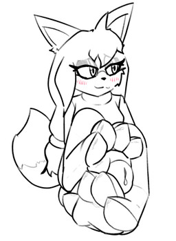 anthro barefoot bodily_fluids clothing dress dripping duo ears_up feet female foot_fetish foot_focus foot_play footjob genital_fluids hair long_hair male male/female penile precum precum_drip sex tail clusterful sega sonic_boom sonic_the_hedgehog_(series) zooey_the_fox canid canine fox mammal absurd_res hi_res