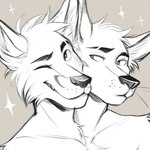 2_heads anthro conjoined conjoined_twins dicephalic_twins duo looking_at_another male male/male multi_head multifur one_eye_closed smile smiling_at_viewer whiskers wink oukaarts svenn_and_elliott canid canine fox mammal 1:1 absurd_res bust_portrait hi_res portrait