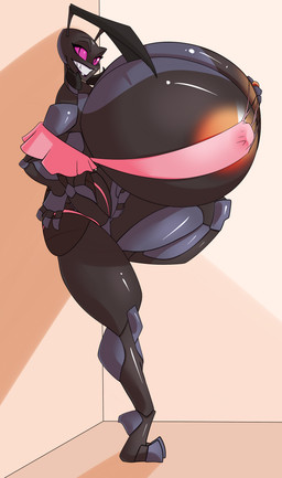4_arms antennae_(anatomy) anthro areola areola_slip bare_shoulders barely_contained barely_contained_breasts big_breasts bikini_thong biped breasts clothing erect_nipples exoskeleton female hand_on_hip huge_breasts hyper hyper_breasts leaning_on_wall mandibles multi_arm multi_limb nipple_fetish nipple_outline nipple_pinch nipple_play nipples non-mammal_breasts non-mammal_nipples one_leg_up pinch pinching_own_nipple pupils purple_eyes raised_leg sharp_teeth shoulderless_topwear skimpy_topwear slit_pupils small_waist smile smiling_at_viewer solo swimwear teeth thick_thighs wide_hips winterwarning saurializardqueen ant arthropod hymenopteran insect 2019 absurd_res hi_res