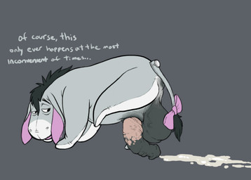 animal_genitalia animal_penis balls big_balls big_penis black_balls bodily_fluids cum cum_trail equine_genitalia equine_penis feral flaccid genital_fluids genitals looking_back male penis plushie solo text vein veiny_balls veiny_penis oddbird disney winnie_the_pooh_(franchise) eeyore animate_inanimate asinus donkey equid equine living_plushie mammal english_text