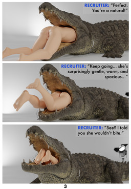 balls butt duo feet female feral feral_pred genitals human_prey larger_feral larger_pred male male/female male_prey nude oral_vore questionable_consent size_difference smaller_human soft_vore soles studio swallowing text toes vore crimsoncreaturecreations chase_(crimsoncreaturecreations) crocodile crocodilian human mammal reptile scalie 3d_(artwork) absurd_res comic digital_media_(artwork) english_text hi_res