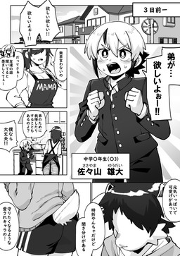 5_fingers anthro clothed clothing dialogue duo eyebrow_through_hair eyebrows female fingers hair horn male open_mouth speech_bubble tail text translucent translucent_hair young young_anthro young_human young_male kaminosaki naitou_mei sasayama_yuudai bovid caprine goat human mammal comic hi_res japanese_text monochrome mother_(lore) mother_and_child_(lore) mother_and_son_(lore) parent_(lore) parent_and_child_(lore) parent_and_son_(lore) son_(lore)