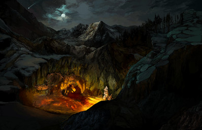 anthro detailed_background duo feral moon shadow sky star jeffusherb 14:9 digital_media_(artwork) hi_res pixel_(artwork)