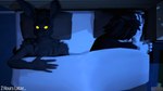 anthro anthro_on_anthro bed bedding bedroom black_body black_fur blank_stare blanket dark_room duo fur furniture grey_body grey_fur inside long_ears looking_up lying male muscular muscular_anthro muscular_male purple_eyes sleeping sleeping_together slim slim_anthro slim_male under_blanket yellow_eyes armada_(artist) juicyducksfm garry's_mod petruz_(copyright) cat_(petruz) evan_(juicyducksfm) nathan_(armada) rabbit_(petruz) felid feline humanoid lagomorph leporid mammal rabbit 16:9 2024 3d_(artwork) digital_media_(artwork) hi_res widescreen