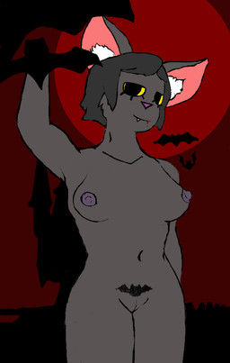 anthro bat_ears breasts female genitals hair holidays looking_at_viewer nipples nude pubes solo deepfriedtwinkie halloween amelie_priscilla_(deepfriedtwinkie) bat leaf-nosed_bat mammal microbat vampire_bat yangochiropteran 2025 digital_drawing_(artwork) digital_media_(artwork) hi_res