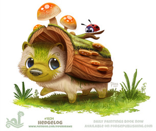 ambiguous_gender antennae_(anatomy) black_body black_eyes duo fungus fur grass green_body green_fur humor log moss mushroom plant pun red_body solo_focus tan_body tan_fur text visual_pun whiskers wood piper_thibodeau arthropod beetle cucujoid elemental_creature eulipotyphlan flora_fauna hedgehog insect ladybug mammal 2017 digital_media_(artwork) digital_painting_(artwork) english_text painting_(artwork) url