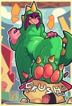anthro building city city_destruction cityscape claws clothed clothing crush destruction feet female foot_crush foot_fetish foot_focus freckles hair landscape_dwarfing low-angle_view macro outside pawpads paws purple_body size_difference sky smile solo stepping stomping tail teeth text toes nagifur deltarune undertale_(series) susie_(deltarune) kaiju mammal reptile scalie digital_media_(artwork) english_text pixel_(artwork)