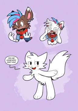 bell bell_collar brown_body brown_ears brown_fur buckteeth cat_tail collar dialogue ear_piercing ear_ring fur jewelry mid_transformation narrowed_eyes open_mouth piercing pose red_collar ring_piercing solo species_transformation speech_bubble spiral spiral_eyes tail teeth text transformation white_arms white_body white_ears white_fur white_legs trevor-fox boy_kisser_(meme) trevor-fox_(character) domestic_cat felid feline felis mammal mouse murid murine rodent english_text full-length_portrait hi_res meme portrait