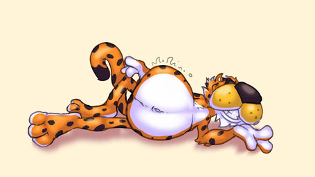 anthro belly big_belly clenched_teeth eyewear eyewear_only fur lying male markings mascot mostly_nude navel nude obese obese_anthro obese_male on_side overweight overweight_anthro overweight_male paws smile solo spots spotted_arms spotted_body spotted_face spotted_fur spotted_legs spotted_markings spotted_tail sunglasses sunglasses_only tail tail_markings teeth scudmum cheetos chester_cheetah cheetah felid feline mammal 2024 colored colored_sketch digital_drawing_(artwork) digital_media_(artwork) hi_res shaded sketch