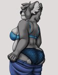 anthro bra butt clothed clothing donna_(os) female panties solo topless underwear os humanoid koala mammal marsupial vombatiform hi_res