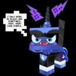 angry black_body blue_eyes crescent_moon dialogue fangs female horn lego_brick magic moon pupils simple_background slit_pupils solo standing teeth text transparent_background pixelkitties friendship_is_magic hasbro lego my_little_pony the_lego_movie angry_kitty nightmare_moon_(mlp) unikitty domestic_cat felid feline felis mammal 1:1 2014 alpha_channel digital_media_(artwork) english_text