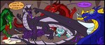 animal_genitalia animal_penis anthro_to_feral balls big_balls big_penis black_body blood blush bodily_fluids cavern claws corruption cum cum_on_hand dialogue ejaculation equine_genitalia equine_penis erection feral gas genital_fluids genitals group growth horn huge_balls huge_penis hyper hyper_balls hyper_genitalia hyper_penis licking male muscle_growth muscular muscular_feral muscular_male open_mouth penile_spines penis scales sharp_teeth tail teeth tongue transformation transformation_sequence vein veiny_muscle veiny_penis aphelionscorner_(artist) mythology dragon mythological_creature mythological_scalie scalie 2025 comic digital_drawing_(artwork) digital_media_(artwork) hi_res