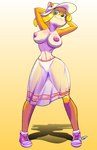 anthro areola big_breasts bottomwear breasts clothing female genitals hair_down nipples pink_areola pink_nipples pussy skirt solo swimwear thick_thighs translucent translucent_clothing translucent_swimwear alluringtail activision crash_bandicoot_(series) crash_team_racing_nitro-fueled coco_bandicoot bandicoot mammal marsupial hi_res