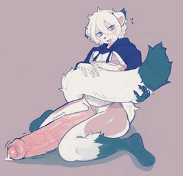 anthro barefoot big_penis big_tail blue_eyes blush bodily_fluids bra brown_body brown_fur clothed clothed_anthro clothed_male clothing clothing_aside cum dipstick_tail ear_tuft fangs feet femboy foreskin fur genital_fluids genitals glans green_feet green_tail_tip hair hand_on_own_tail hindpaw holding_own_tail holding_tail hoodie hoodie_up huge_penis humanoid_hands hyper hyper_genitalia hyper_penis kneeling leg_markings long_penis male markings open_mouth open_smile panties panties_aside partially_retracted_foreskin paws penis pink_bra pink_clothing pink_glans pink_panties pink_penis pink_underwear short_hair simple_background skimpy_bikini smile socks_(marking) solo sweat tail tail_markings teeth throbbing throbbing_penis topwear tuft underwear underwear_aside vein veiny_penis white_body white_ears white_fur white_hair 2blunts_9sluts jiu_(krisky) mammal mustelid musteline stoat true_musteline weasel 2025 digital_drawing_(artwork) digital_media_(artwork) full-length_portrait portrait