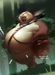 after_vore ambiguous_gender anthro belly big_belly brown_body brown_fur fur group hand_on_belly huge_belly oral_vore outside overweight vore aymbord caracal caracal_(genus) domestic_cat felid feline felis mammal 2021 hi_res