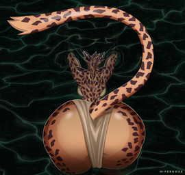 anthro back_boob bottomwear breasts butt clothed clothing countershade_butt countershading diving eyebrows female leopard_spots loincloth loincloth_only long_eyebrows muscular muscular_female raised_tail rear_focus rear_view simple_background solo spots swimming tail topless water hiverdose last_fables lieren_(last_fables) felid feline leopard mammal pantherine digital_media_(artwork) hi_res