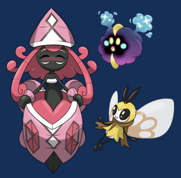 ambiguous_gender blush eyelashes female group hair pink_hair pseudo_clothing simple_background stick_calves stick_legs stick_thighs thin_calves thin_legs thin_thighs transparent_background trio spitfire740 nintendo pokemon arthropod cosmog generation_7_pokemon humanoid insect legendary_pokemon pokemon_(species) ribombee tapu_lele 2016 alpha_channel