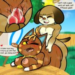 animal_genitalia animal_penis anthro anthro_on_anthro anthro_penetrated anthro_penetrating anthro_penetrating_anthro balls bent_over big_breasts big_butt big_sister_villager blush bodily_fluids breasts brown_balls brown_body brown_fur butt butt_grab canine_genitalia canine_penis clitoris cum cum_from_pussy cum_in_pussy cum_inside cum_on_penis dialogue duo eyes_closed fangs female female_penetrated freckles from_behind_position fur genital_fluids genitals gold_(metal) gold_jewelry hand_on_butt header header_box heart_symbol hip_grab jewelry jock_villager knot looking_back looking_up male male/female male_penetrating male_penetrating_female mostly_nude necklace nipples nude one_eye_closed open_mouth penetration penile penile_penetration penis penis_in_pussy pink_nipples profanity pussy red_penis sex speech_bubble striped_body striped_fur stripes sweat tan_body tan_fur teeth text text_header vaginal vaginal_penetration wet white_body white_fur yellow_body yellow_fur softestpuffss animal_crossing nintendo katt_(animal_crossing) mac_(animal_crossing) canid canine canis domestic_cat domestic_dog felid feline felis mammal 1:1 2020 english_text