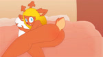 anthro antlers bed blonde_hair blue_eyes blush bodily_fluids buckteeth butt butt_slap disembodied_hand duo eyes_closed female freckles furniture hair holding_object holding_pillow horn long_hair nude pillow red_nose slap solo_focus spanking tears teeth bingbingo_(artist) deltarune undertale_(series) noelle_holiday deer mammal 16:9 4k absurd_res animated hi_res no_sound short_playtime webm widescreen