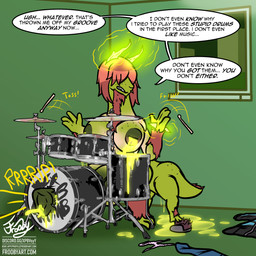 4_legs animal_genitalia animal_penis arm_hair ball_tuft balls beard big_penis bodily_fluids body_hair chest_hair clothing covered_eyes cum cum_on_ground discarded_clothing drum energy equine_genitalia equine_penis facial_hair freckles genital_fluids genitals glowing glowing_cum glowing_horn glowing_milk gynomorph hair hair_over_eye hair_over_eyes horn huge_penis hyper hyper_genitalia hyper_penis intersex inverted_nipples lactating lactating_juice leaking leaking_cum leg_hair lips long_neck memory_erasure memory_modification musical_instrument nipples oblivious penis penis_through_drum percussion_instrument playing_drum playing_music radiation reality_shift red_hair sitting solo text thick_lips transformation transformation_sequence tuft unaware_transformation unusual_bodily_fluids unusual_cum unusual_genital_fluids unusual_lactation unusual_milk frooby scott_pilgrim_(series) kim_pine taur absurd_res english_text hi_res signature