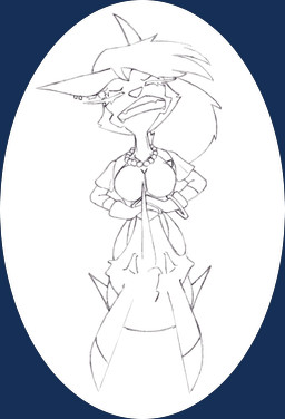 anthro bracelet breasts clothing cosplay duo ear_piercing ear_ring featureless_breasts female gem gloves handwear jewelry male male/female necklace pearl_(gem) pearl_necklace piercing ring_piercing vore chaoshetra hellaverse helluva_boss mythology android_18 cyote loona_(helluva_boss) canid canid_demon canine canis coyote demon hellhound mammal mythological_canine mythological_creature absurd_res alpha_channel hi_res