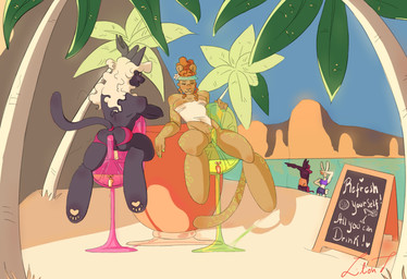 anal anal_penetration anthro beach bodily_fluids clothed clothing colored_cum crossdressing cum cum_drip drinking dripping dripping_vulva duo_focus female femboy flavored_cum flavored_pussy_juice genital_fluids genitals group male male_penetrated milking_cum mountain palm_tree penetration penile penis penis_milking plant public public_exposure public_nudity public_sex public_use pussy_milking sex swimming_trunks swimwear text tree unusual_bodily_fluids unusual_cum unusual_genital_fluids unusual_vaginal_fluids vaginal_fluids vulva liliond lemon_(liliond) lime_(liliond) domestic_cat equid equine felid feline felis horse lagomorph leopard leporid mammal pantherine rabbit english_text hi_res