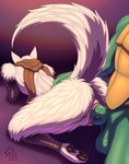 anthro bandage bandaged_arm bandaged_leg breasts claws doggystyle duo female fluffy fluffy_legs fluffy_shoulders fluffy_tail from_behind_position fur genitals green_body green_skin male male/female nude pawpads paws penetration pussy scarf sex small_breasts tail vaginal vaginal_penetration white_body white_fur sacrificabominat teenage_mutant_ninja_turtles alopex raphael_(tmnt) arctic_fox canid canine fox mammal reptile scalie true_fox turtle hi_res