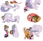 anal anal_vore anus casual_vore female feral full_tour group internal interspecies kissing pokephilia safe_vore tail vore dragga nintendo pokemon shauna_(pokemon) generation_6_pokemon goodra gourgeist human mammal pokemon_(species) hi_res