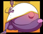 anthro belly big_belly big_penis dialogue erection fur genitals hand_on_belly huge_belly huge_penis hyper hyper_belly hyper_genitalia hyper_penis hyper_pregnancy male navel outie_navel penis pregnant pregnant_anthro pregnant_male purple_body purple_fur solo text inisuu dragon_ball dragon_ball_super beerus domestic_cat felid feline felis mammal alpha_channel