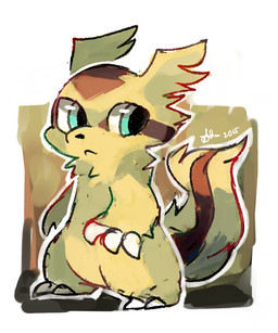 2_toes 3_fingers anthro black_nose brown_body brown_fur claws feet fingers fur green_eyes male simple_background solo toes unknown_artist nintendo pokemon numa_(ouroporos) generation_3_pokemon linoone pokemon_(species) 2015 5:6 hi_res