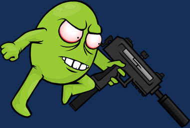ambiguous_gender gun ranged_weapon solo weapon eric_posas_(artist) goobers_arena alpha_channel