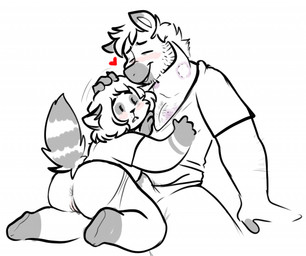 4_fingers anthro anus bent_arm bent_legs big_butt bite_mark black_eyes blush body_hair bottomwear bulge butt cheek_bulge chest_hair clothed clothed_anthro clothed_female clothed_male clothing dot_eyes duo eyelashes eyes_closed featureless_feet feet female female_anthro fingers fur genitals grey_ear_tips grey_tail hair hand_on_chest hand_on_head heart_symbol interspecies larger_anthro larger_male light male male/female male_anthro markings medium_hair midriff panties panties_down pants partially_clothed shirt short_hair simple_background simple_eyes size_difference smaller_anthro smaller_female smile striped_markings striped_tail stripes stubble tail tail_markings topwear underwear underwear_down vulva white_background white_body white_bottomwear white_clothing white_fur white_panties white_pants white_shirt white_stripes white_topwear white_underwear ractoons colty_(colty8) raquel_(ractoons) equid equine horse mammal procyonid raccoon 2022 digital_drawing_(artwork) digital_media_(artwork) english_description flat_colors