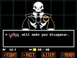 anterior_nasal_aperture bone dialogue front_view heart_symbol not_furry screencap skeleton solo text unknown_artist mystery_skulls undertale undertale_(series) lewis_pepper animated_skeleton ghost spirit undead 2_frame_animation animated crossover english_text loop low_res short_playtime