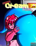 2018 absurd_res anthro bear big_butt blueberry_jam_(viroveteruscy) breasts butt chair clothing comic cover cover_art cover_page cross-popping_vein duo english_text female fur furniture hair hi_res huge_butt mammal midriff multicolored_body multicolored_fur navel pink_hair raspberry_(viroveteruscy) red_eyes reptile scalie sitting text thick_thighs topwear two_tone_body two_tone_fur viroveteruscy warning_cream_filled