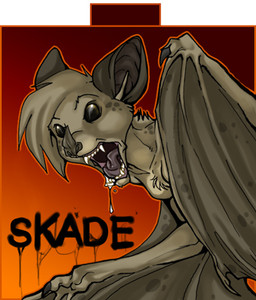 angry anthro bodily_fluids drooling female gaping_mouth holidays membrane_(anatomy) membranous_wings open_mouth saliva solo wings zeriara halloween skade bat leaf-nosed_bat mammal microbat yangochiropteran character_badge_(artwork) low_res