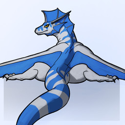 ambiguous_gender feral frown grumpy looking_at_viewer looking_back markings pose scowl solo spread_legs spreading tail tail_markings kestenan_(artist) black_betty_(meme) mythology kestenan dragon mythological_creature mythological_scalie scalie 1:1 absurd_res hi_res meme
