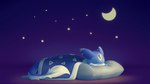 ambiguous_gender closed_smile eyes_closed feral lying moon mouth_closed on_front pillow sleeping smile solo star tail tail_tuft tuft mikapoofs mythology mika_(mikapoofs) dragon mythological_creature mythological_scalie scalie 16:9 3d_(artwork) digital_media_(artwork) widescreen