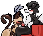 anthro beret blush border_collie breasts canid canine canis clothing collie digital_drawing_(artwork) digital_media_(artwork) domestic_cat domestic_dog duo felid feline felis fellatio female genitals hat headgear headwear herding_dog himalayan_cat joey_(h0td0g) lewdewott male male/female mammal miyuki_(h0td0g) nude open_mouth oral pastoral_dog penile penis sex sheepdog tail