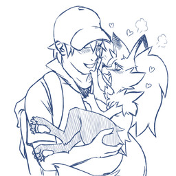 4_fingers anthro arm_tuft backpack biped blush blush_lines bodily_fluids breasts carrying_another cheek_tuft chest_tuft clothed clothed_human clothed_male clothing clothing_grab cradling cute_fangs digitigrade dipstick_tail drooling duo eye_contact eyebrows facial_tuft fangs featureless_breasts feet female female_anthro fingers front_view fully_clothed fully_clothed_human fully_clothed_male hand_on_butt hand_on_chin hat headgear headwear heart_symbol hip_tuft holding_another hoodie inner_ear_fluff interspecies looking_at_another male male_human markings nude nude_anthro nude_female open_mouth pokephilia saliva shoulder_tuft side_view simple_background small_breasts smile standing tail tail_markings tapering_snout teeth tongue topwear tuft white_background plagueofgripes nintendo pokemon braixen canid generation_6_pokemon human mammal pokemon_(species) 1:1 2016 blue_and_white digital_drawing_(artwork) digital_media_(artwork) english_description hi_res monochrome