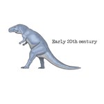 ambiguous_gender anatomically_inaccurate blue_body blue_scales claws feral grey_body grey_scales number scales simple_background solo text white_background yellow_eyes wzjbyg dinosaur megalosaurid megalosaurus prehistoric_species reptile scalie theropod 1:1 absurd_res english_text hi_res