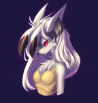 anthro breasts female fluffy fluffy_ears fur hair inner_ear_fluff long_hair looking_at_viewer neck_tuft simple_background solo tuft sinna_roll nintendo pokemon fan_character lillian_(braixen_lycanroc) braixen canid canine generation_6_pokemon generation_7_pokemon hybrid lycanroc mammal pokemon_(species) absurd_res digital_media_(artwork) headshot_portrait hi_res portrait