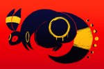 ambiguous_gender big_butt big_tail bottom_heavy butt feral gradient heart_eyes heart_symbol looking_at_viewer lunar_cycle moon red_eyes solo tail zlut385 nintendo pokemon eeveelution generation_2_pokemon generation_3_pokemon pokemon_(species) umbreon 3:2 colored digital_drawing_(artwork) digital_media_(artwork)