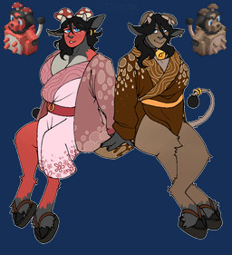 asian_clothing bell bell_collar black_hair black_markings black_nails blue_eyes brown_body brown_clothing clothing collar colored_nails duo east_asian_clothing female freckles fungus fur hair haori hooves japanese_clothing kimono male markings mushroom nails pink_clothing red_body simple_background transparent_background white_freckles puppetmaster13uwu cobblemon microsoft minecraft mojang nintendo pokemon xbox_game_studios animal_humanoid bovid bovid_humanoid bovine bovine_humanoid cattle_humanoid elemental_creature fungi_fauna generation_2_pokemon humanoid mammal mammal_humanoid miltank mooshroom pokemon_(species) pokemon_humanoid shiny_pokemon alpha_channel