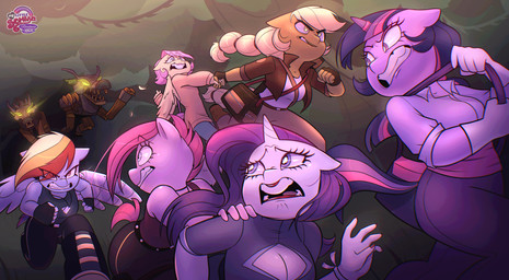 alternate_timeline female feral group horn panicked_look plant running_away scared tree vines wings xconitox friendship_is_magic hasbro my_little_pony mythology applejack_(mlp) fluttershy_(mlp) pinkie_pie_(mlp) rainbow_dash_(mlp) rarity_(mlp) twilight_sparkle_(mlp) earth_pony equid equine horse mammal mythological_creature mythological_equine pegasus pony timberwolf_(mlp) unicorn winged_unicorn absurd_res hi_res