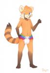 3_toes 4_fingers anthro biped black_body black_fur blue_eyes clothing diaper ear_tuft feet fingers fur hand_on_diaper hand_on_hip lgbt_pride looking_at_viewer male markings multicolored_body multicolored_fur multicolored_tail navel one_eye_closed orange_body orange_fur pink_nose pride_color_diaper pride_colors rainbow_pride_colors simple_background six-stripe_rainbow_pride_colors solo standing striped_markings striped_tail stripes tail tail_markings toes touching_diaper tuft white_background young young_anthro young_male dreamyart ailurid mammal red_panda 2019 hi_res