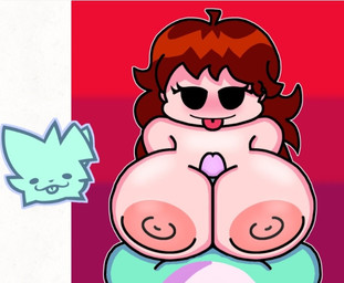 anthro areola big_breasts breast_play breasts duo female genitals goooey_(fnf_gooey_mix) human_focus male male/female not_furry_focus penis sex slime solo_focus titfuck tongue tongue_out legooey friday_night_funkin' girlfriend_(fnf) gooey_(friday_night_funkin_gooey_mix) canid canine fox human mammal