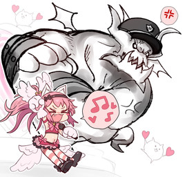 :3 age_difference anthro armband armor backup_dancer bangs bell bell_collar bottomwear bow_ribbon bracers clothing collar cross-popping_vein cute_fangs duo_focus electronics eyebrows eyes_closed fangs female footwear fur gloves group hair handwear happy heart_symbol holding_heart holding_microphone holding_object horn legwear loli male microphone muscular muscular_anthro muscular_male musical_note musical_symbol navel no_pupils older_anthro older_male one_hand_up open_mouth paw_gloves performer pink_hair ponytail pose security security_guard sharp_teeth singing size_difference skirt socks symbol teeth thigh_highs thigh_socks topwear white_body white_fur wings young young_female young_humanoid ebora ponos_corp. the_battle_cats basic_cat koneko_(the_battle_cats) teacher_bun_bun animal_humanoid demon felid felid_humanoid feline feline_humanoid humanoid mammal mammal_humanoid 2025 digital_drawing_(artwork) digital_media_(artwork) hi_res