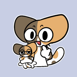 anthro eyewear gesture glasses half-closed_eyes hand_gesture happy male narrowed_eyes plushie pointing pointing_at_self simple_background solo kb545 calico_cat domestic_cat felid feline felis mammal 1:1