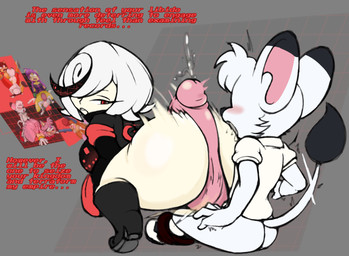 age_difference aged_up anthro artificial_intelligence big_breasts big_butt big_penis blush bodily_fluids breasts butt clothing dialogue doggystyle duo female footwear from_behind_position full_nelson fur genital_fluids genitals hair high_heels hot_dogging huge_penis hyper hyper_genitalia hyper_penis looking_back male male/female older_female on_bottom on_top penis precum red_eyes reverse_cowgirl_position sex shaking_butt shoes short_stack small_but_hung thick_penis thick_thighs twerking white_body white_fur white_hair young young_anthro jascoe-sauce archie_comics kimba_the_white_lion osamu_tezuka sega sonic_frontiers sonic_the_hedgehog_(archie) sonic_the_hedgehog_(comics) sonic_the_hedgehog_(series) amy_rose fiona_fox kimba mina_mongoose sage_(sonic) sally_acorn felid humanoid lion mammal pantherine absurd_res hi_res